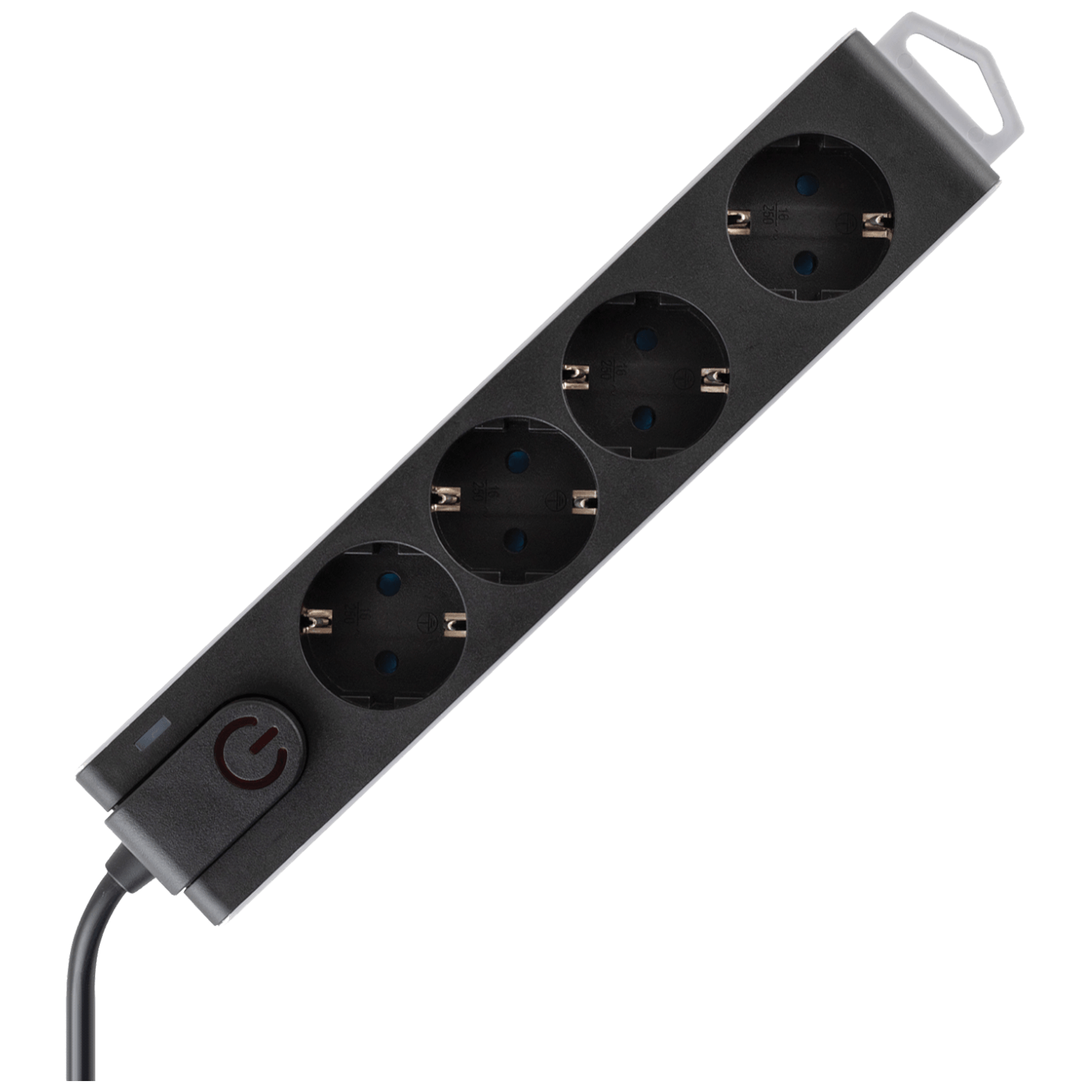 home Produžni kabel sa zaštitom, 4 utičnica, 1.0 mm², 1.5 met - NVT 4K/BK