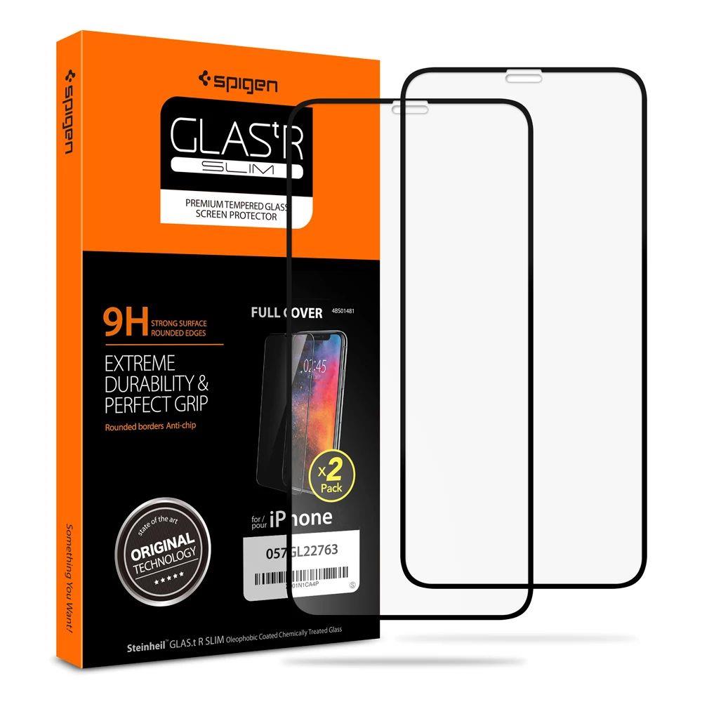 Spigen - Glas.TR Slim (2 kom) za iPhone X / XS / 11 PRO - crno