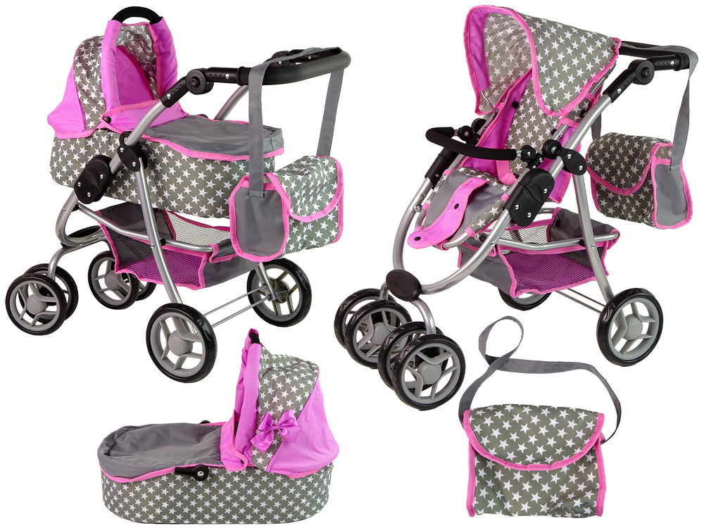 Kolica za lutke Carrycot Bag - siva