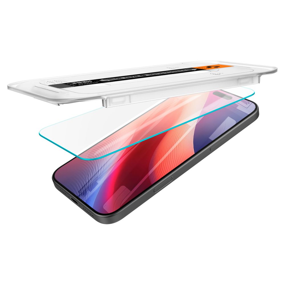 Spigen - Glas.tR EZ-FIT AGL07907 (pakiranje od 2 kom) za iPhone 16 Pro Max / 17 Pro Max - Prozirno
