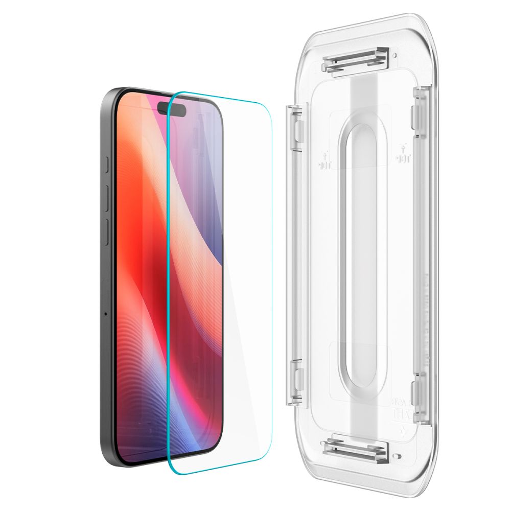 Spigen - Glas.tR EZ-FIT AGL07907 (pakiranje od 2 kom) za iPhone 16 Pro Max / 17 Pro Max - Prozirno