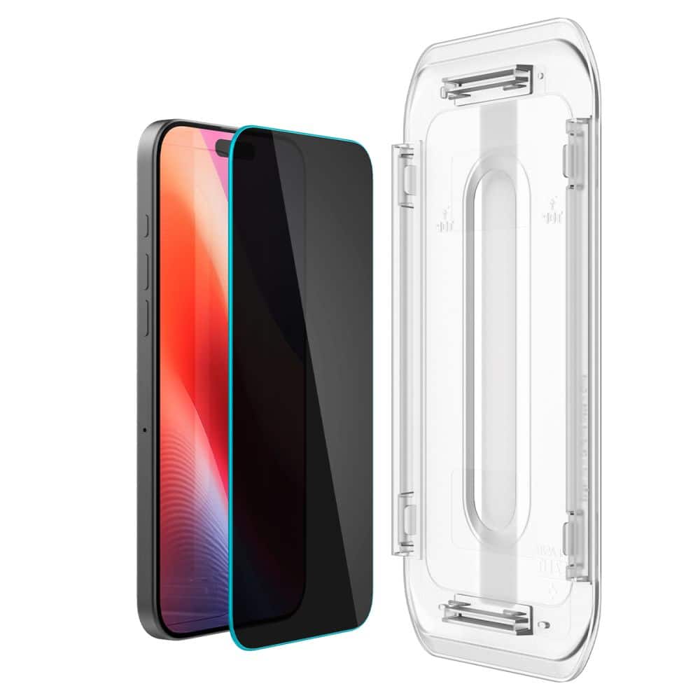Spigen - Glas.tR EZ-FIT (2 kom) AGL07929 kaljeno staklo za iPhone 16 Pro - Privacy