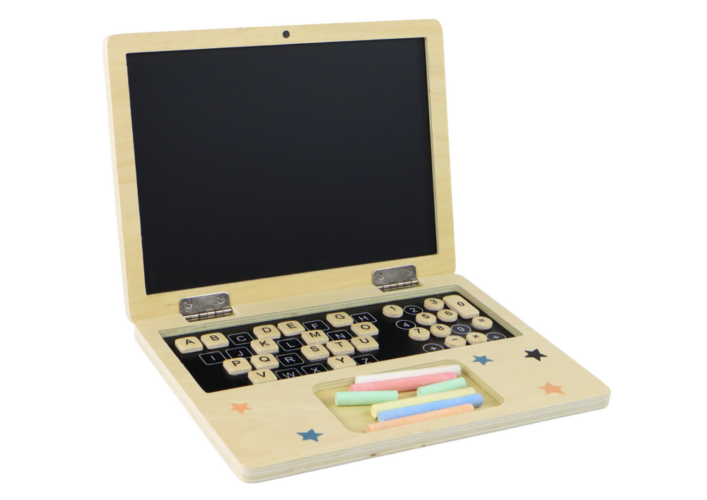 Drveni edukativni laptop za igru sa kredama - LAP