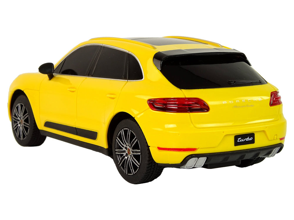 Licencirani auto na daljinsko upravljanje Porsche Macan Turbo 1:24 Rastar - žuti