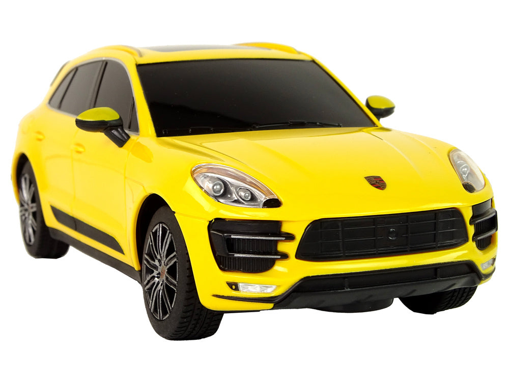 Licencirani auto na daljinsko upravljanje Porsche Macan Turbo 1:24 Rastar - žuti