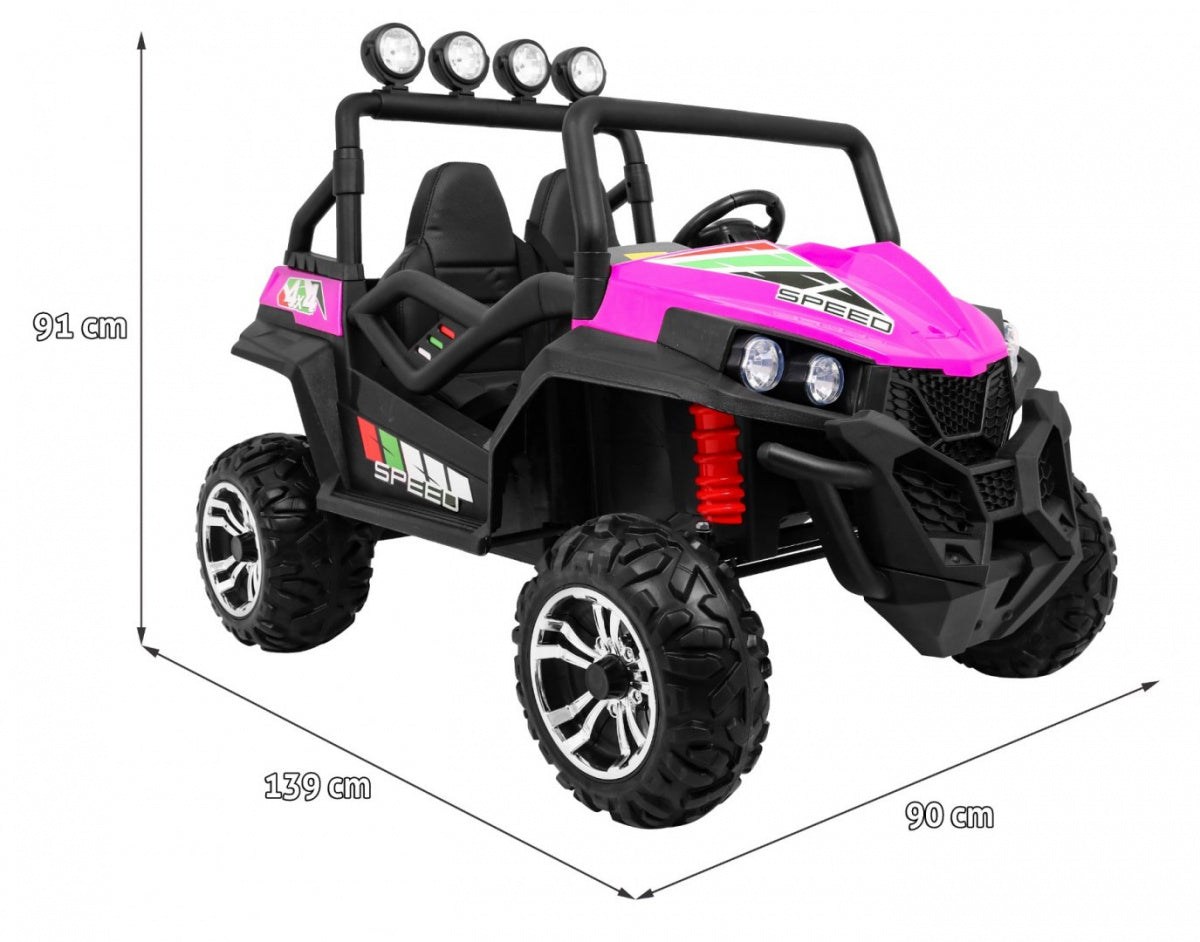 Buggy na akumulator Grand 4x4 LIFT STRONG - dvosjed - rozi