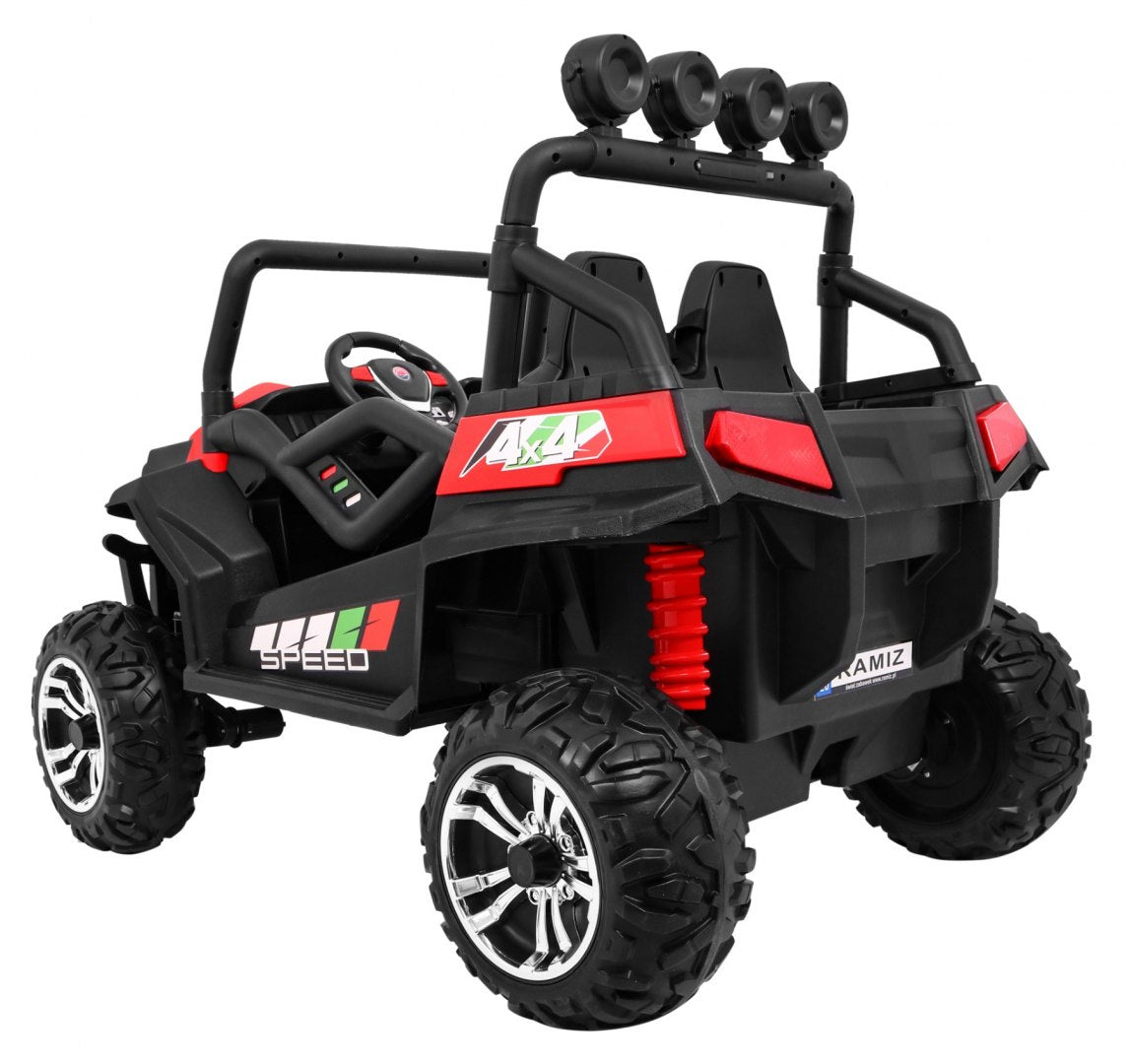 Buggy na akumulator Grand 4x4 LIFT STRONG - dvosjed - crveni