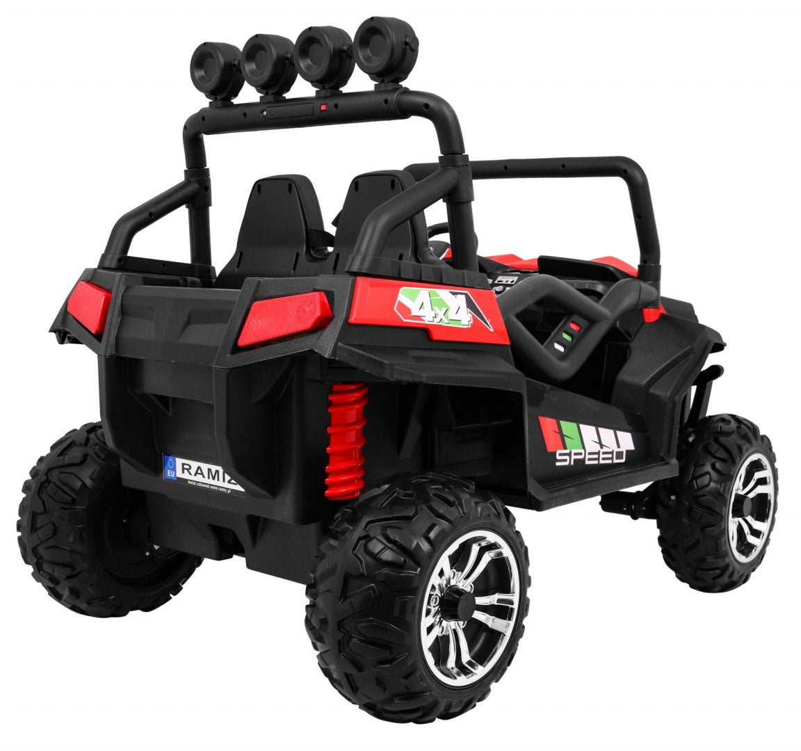 Buggy na akumulator Grand 4x4 LIFT STRONG - dvosjed - crveni
