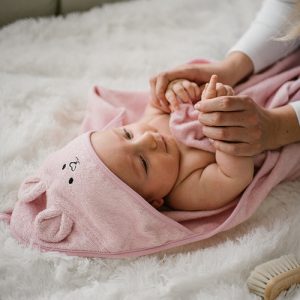 BabyOno Ručnik bambus 100x100 cm, with ears, tamno bež