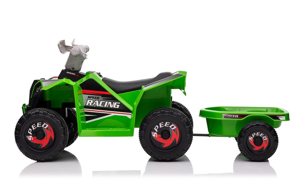 Quad na akumulator s prikolicom XMX630T - zeleni