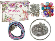 Set of Bracelets, Chains and Coloured Jewellery Beads