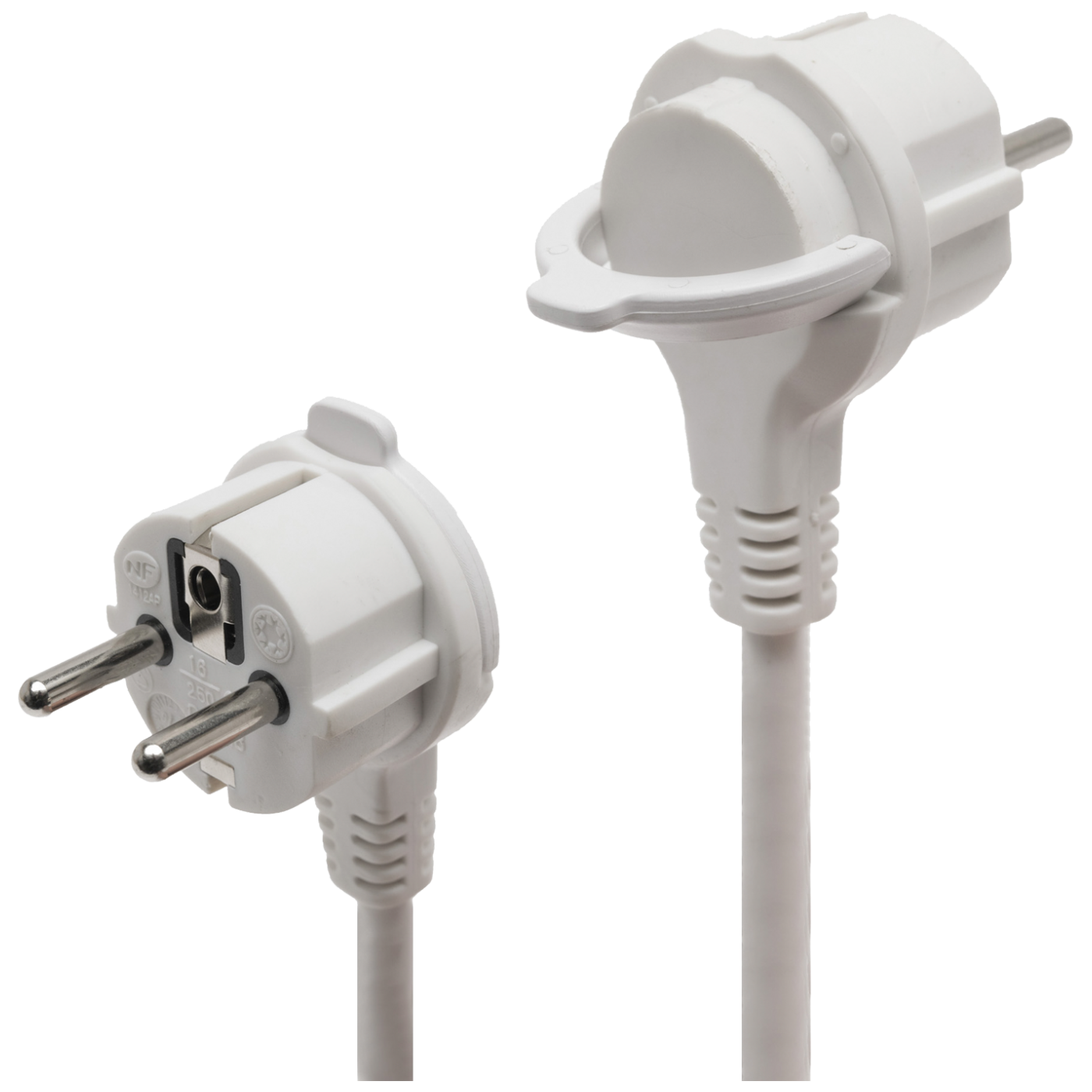 home Produžni kabel, 4 utičnice, 3 x 1,5 mm², 5 met., bijeli - NV 04TK-5/WH/1.5