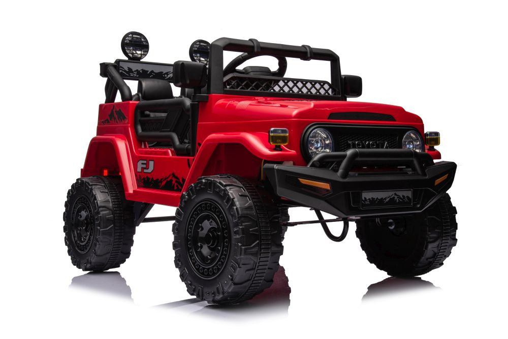 Licencirani auto na akumulator Toyota FJ White 4x4 - crveni