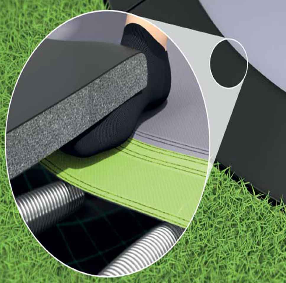 Primus Premium trampolin – ukopni trampolin za dvorište i javne površine Okrugli-366-cm