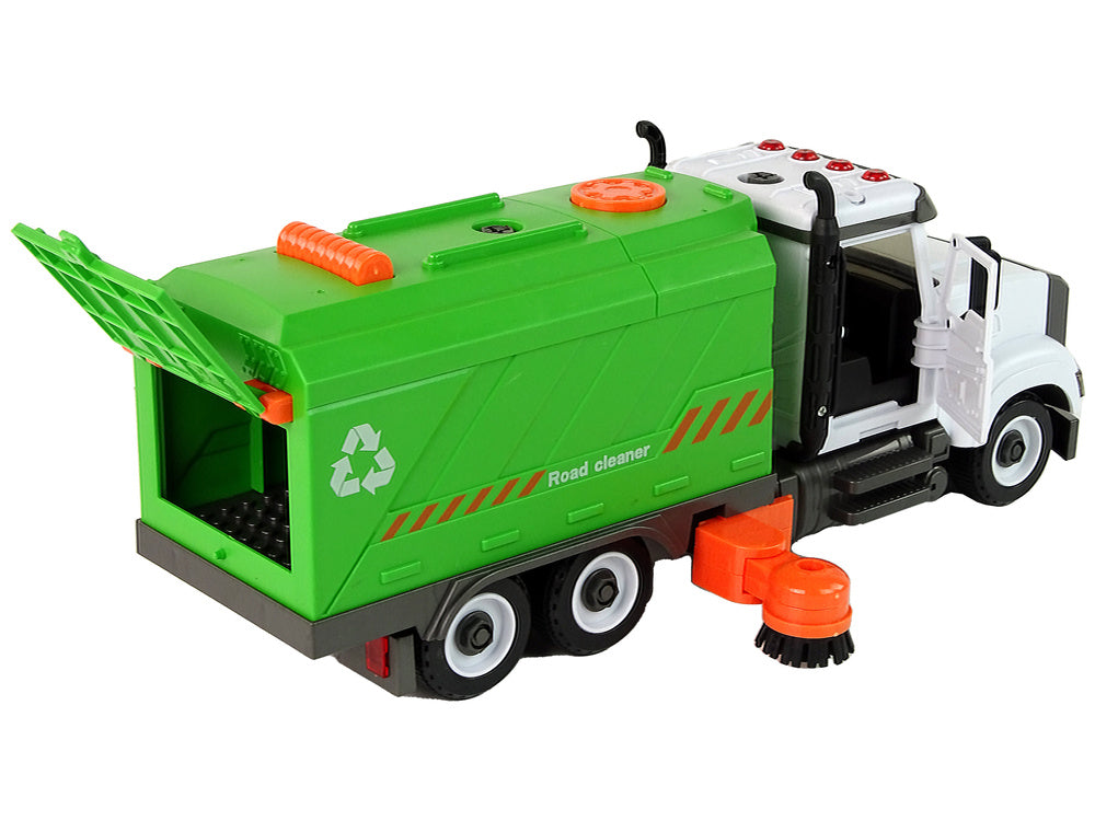 Kamion za čišćenje za igru sa alatom za sastavljanje Sweeper - zeleni