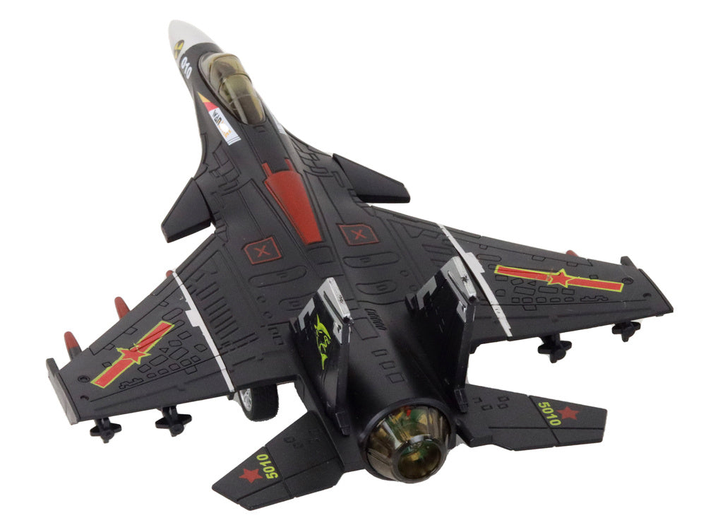 Airplane Model With Friction Drive, Gray, Black or Yellow