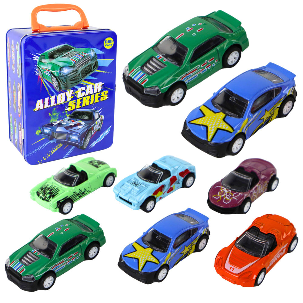 Set metalnih autića za igru s pogonom 1:64 - 6u1