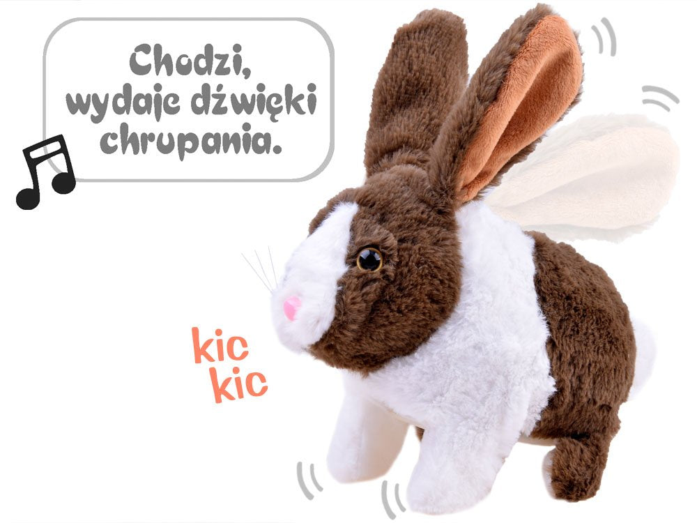 Interaktivni plišani zeko smeđi