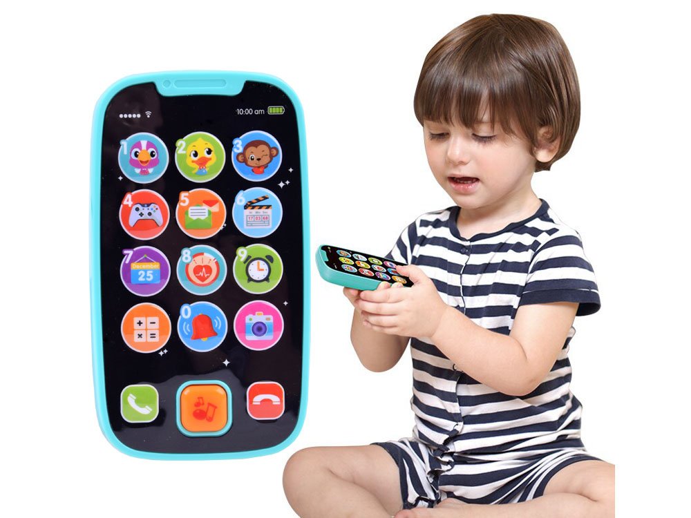 Interaktivni baby smartphone plavi