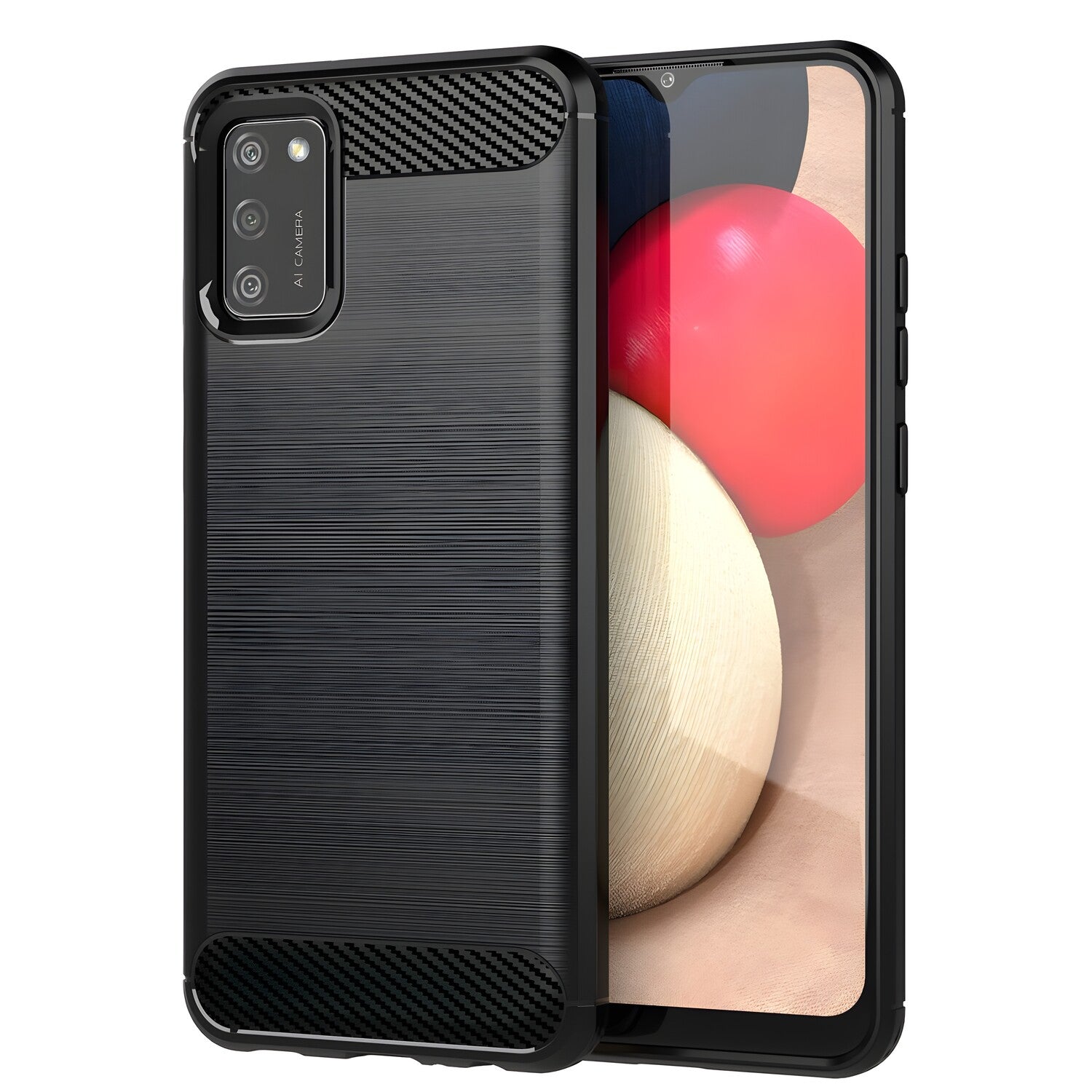 Futrola Carbon Shield TPU za Samsung Galaxy A02s - Crna KP10709