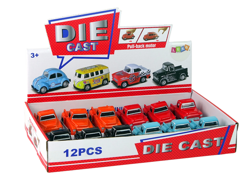 Retro auto Pick-UP za igru 7,5 cm - boju šaljemo nasumično