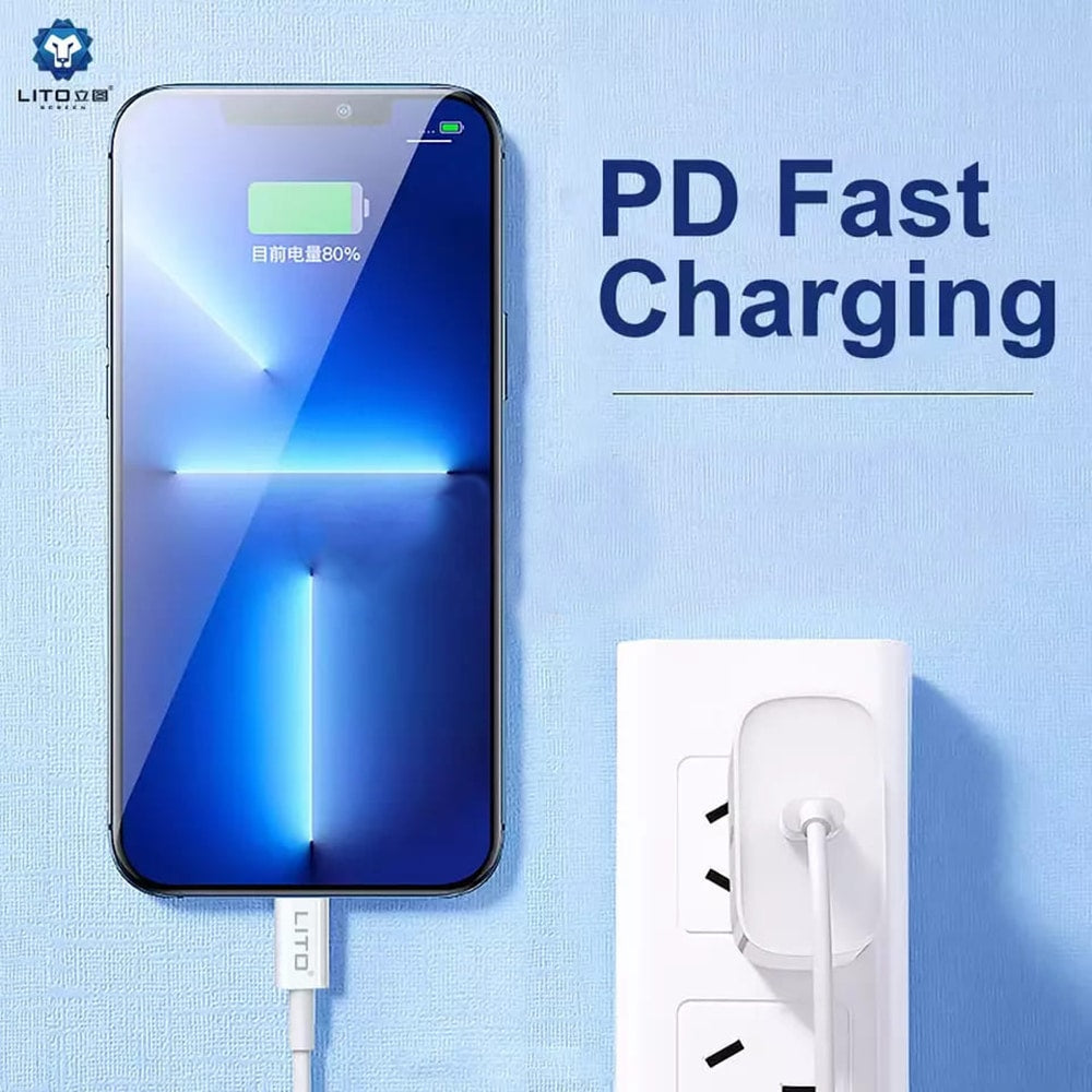LITO - Quick Charging PD podatkovni kabel Type-C na Type-C 2M, 18W