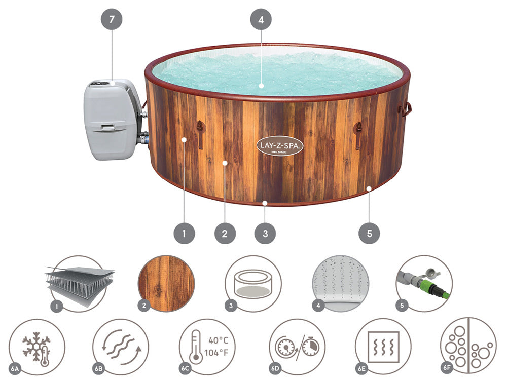 Bestway Jacuzzi Lay-Z-Spa Helsinki