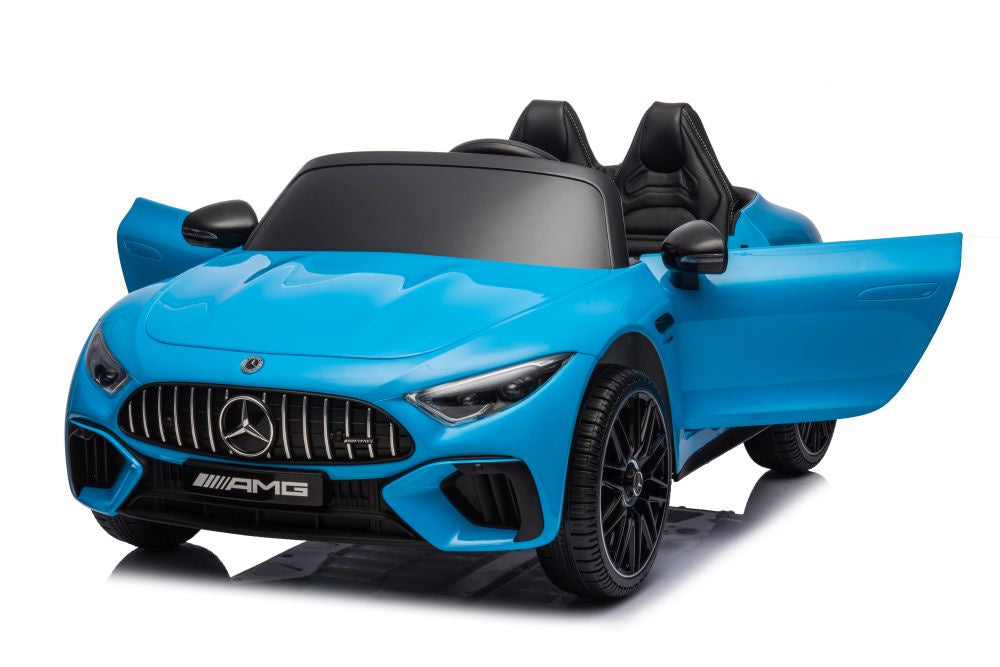 Licencirani auto na akumulator Mercedes AMG SL63 - plavi/lakirani