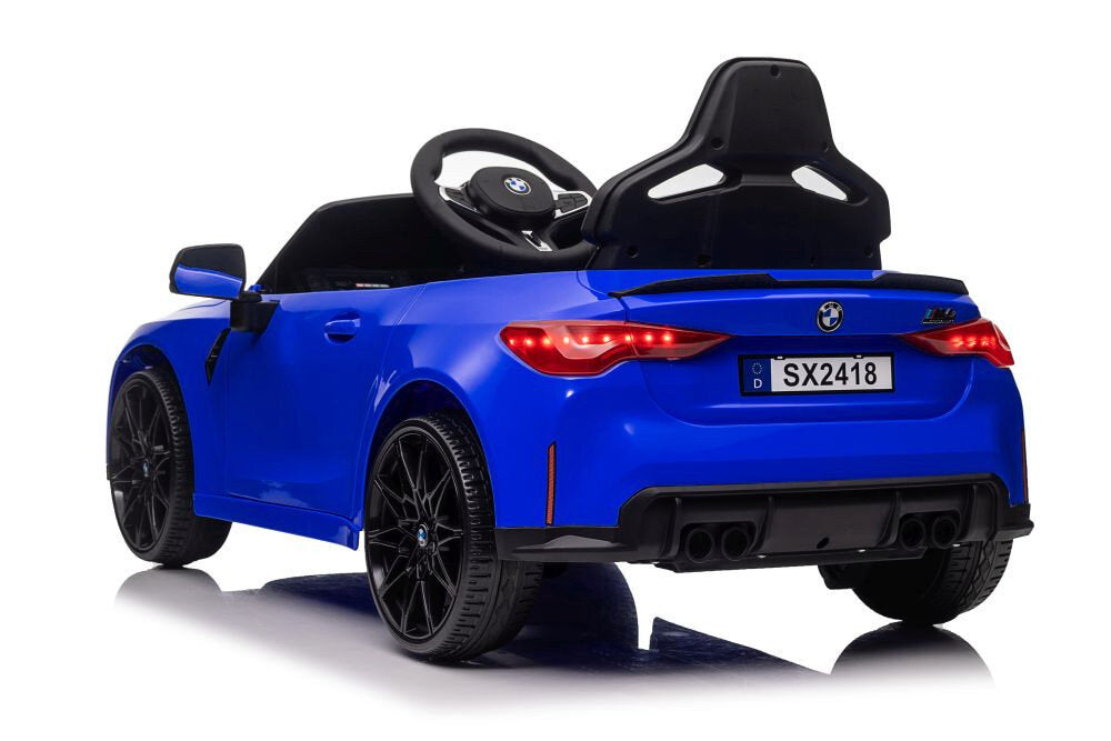 Licencirani auto na akumulator BMW M4 - plavi/lakirani