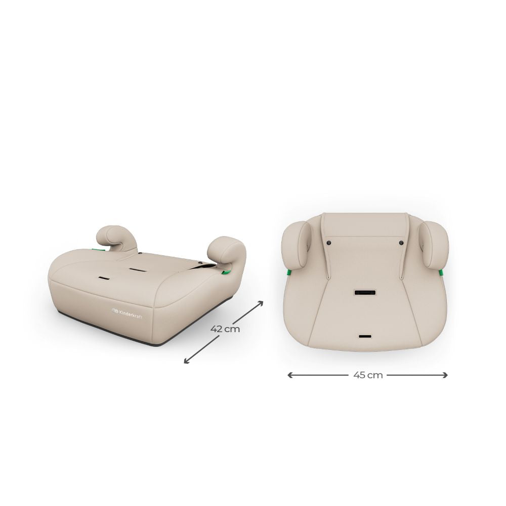Kinderkraft autosjedalica Comfort Up 2 plus i-Size 9-36 kg (76-150 cm) bez Isofix-a, Beige