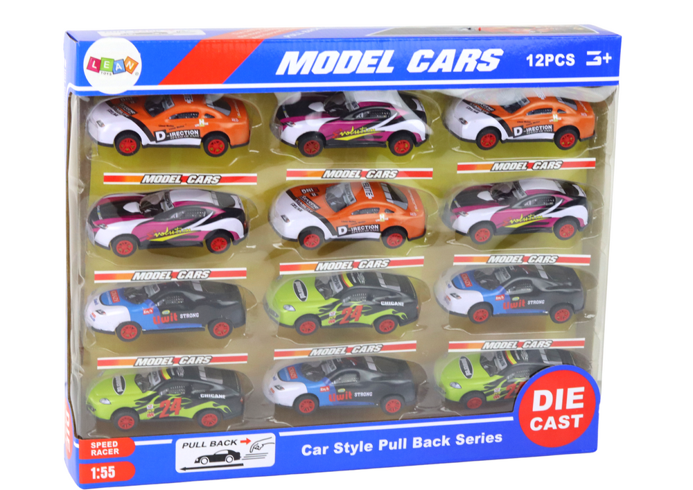 Set sportskih automobila 1:55 s pogonom na trenje 12u1