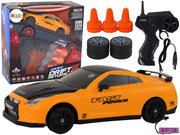 Sportski automobil na daljinsko upravljanje R/C 1:24 sa zamjenjivim kotačima POWER - žuti
