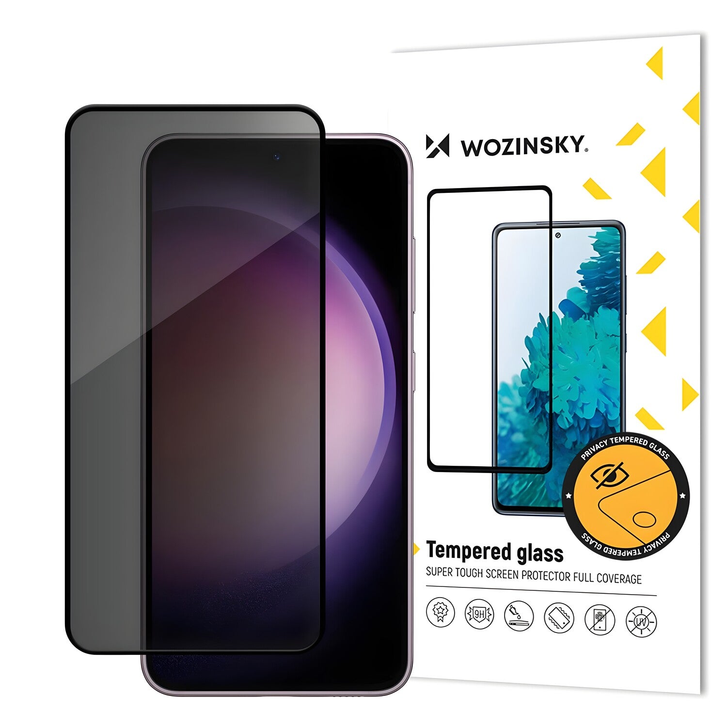 Wozinsky Privacy Glass tvrđeno staklo za Samsung Galaxy S24 - Crna KP32889
