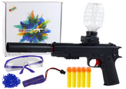Electric Water Bullet Gun, Arrows, Glasses, Black