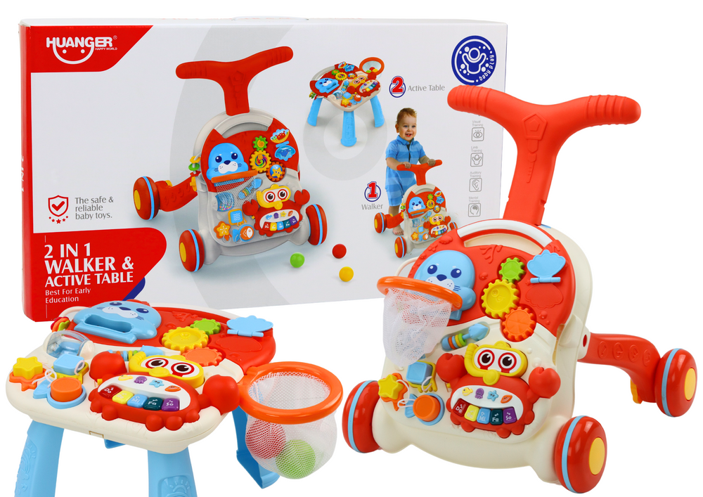 Hodalica Educational Table 2in1 - crvena
