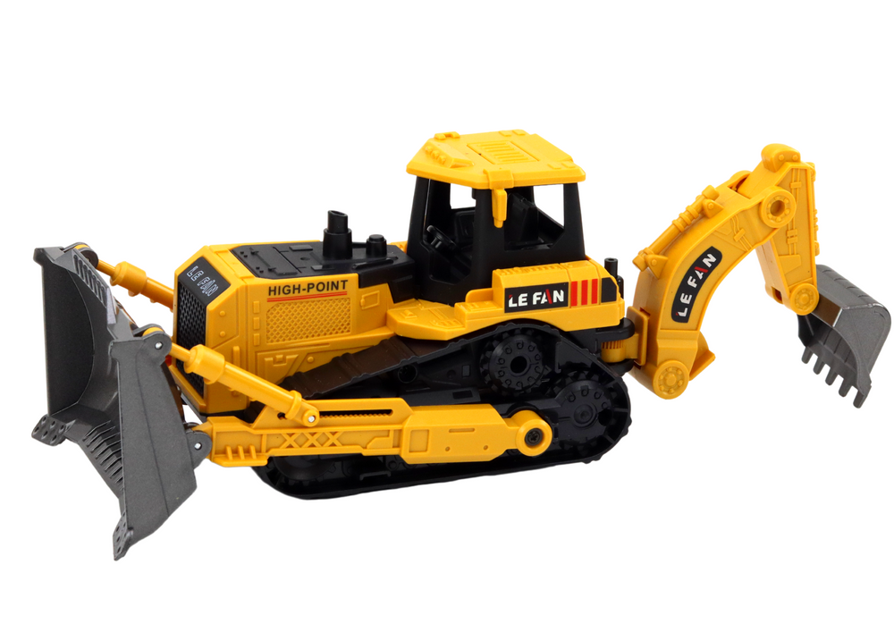 Bager gusjeničar s dvije žlice 25,5 cm - žuti