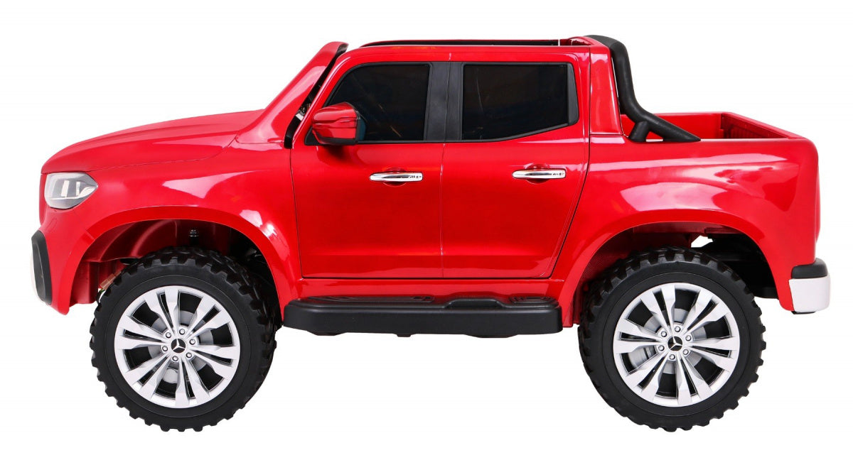 Licencirani auto na akumulator Mercedes Benz X-Class MP4 - crveni/lakirani
