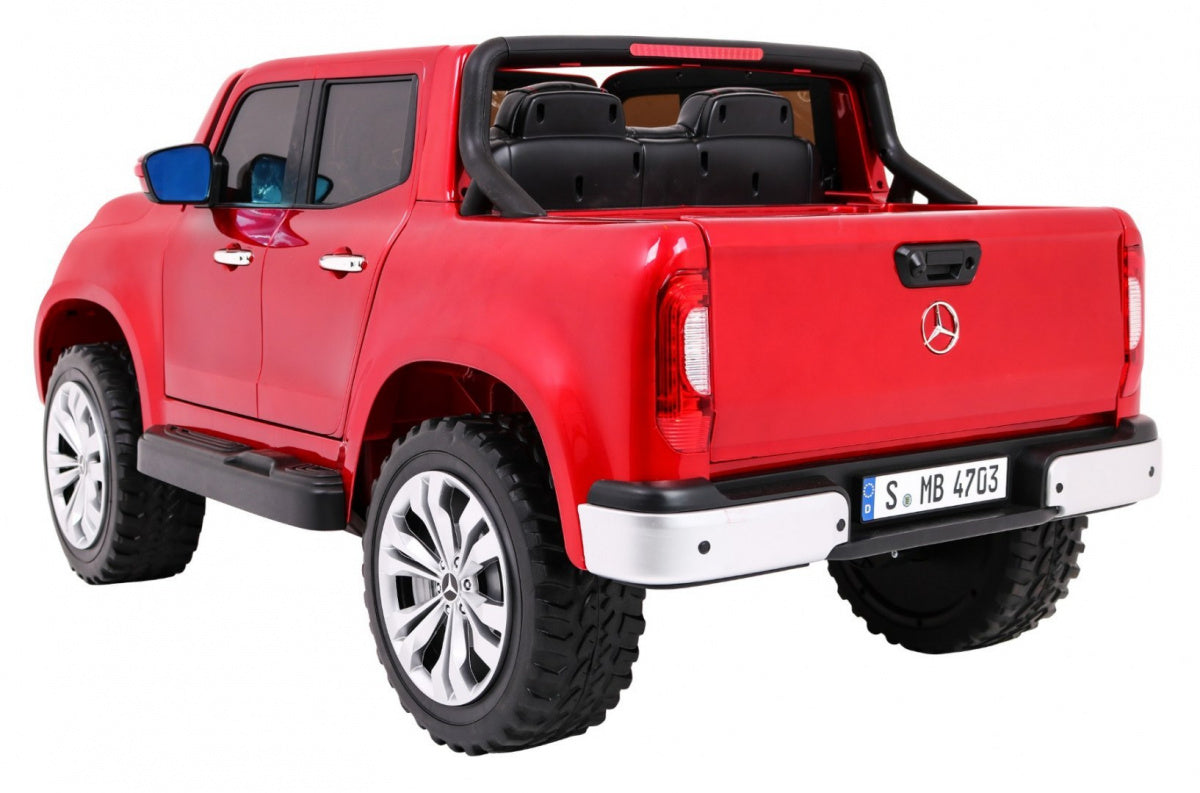 Licencirani auto na akumulator Mercedes Benz X-Class MP4 - crveni/lakirani