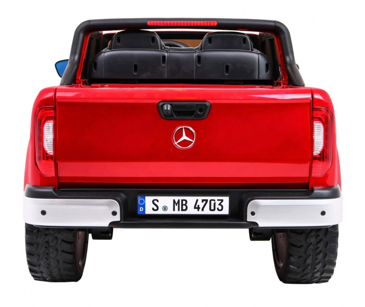 Licencirani auto na akumulator Mercedes Benz X-Class MP4 - crveni/lakirani