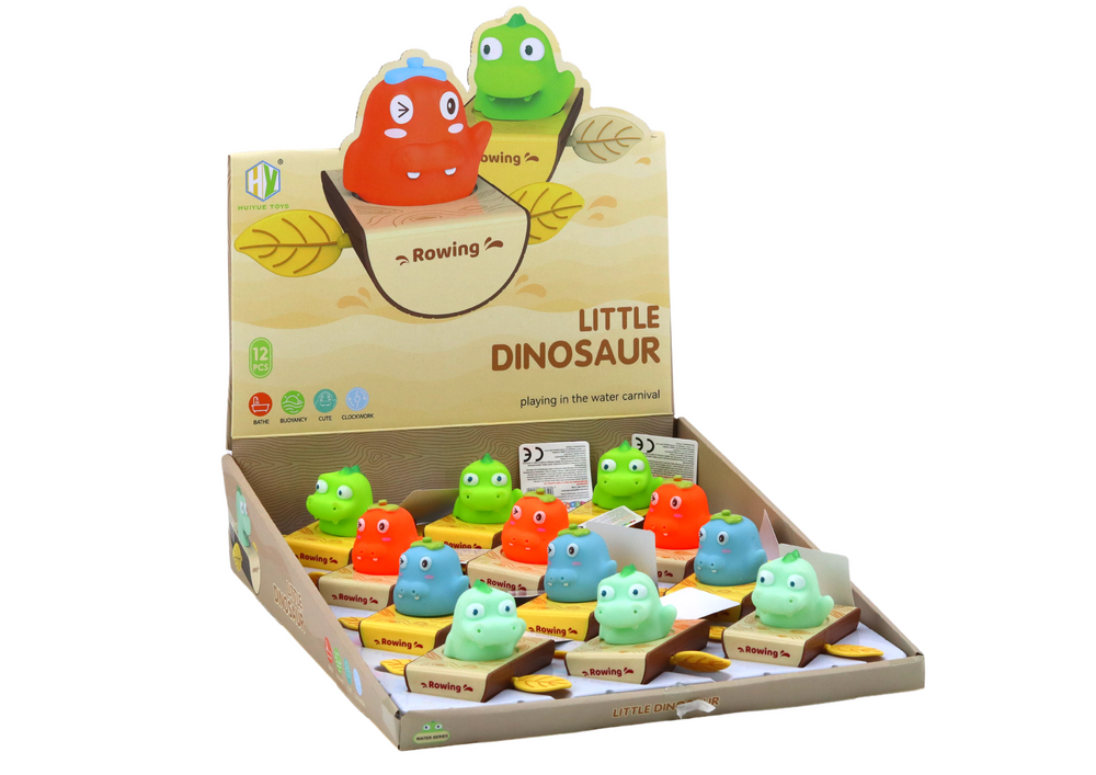 Igračka za kupanje na navijanje Dinosaur u čamcu - boju biramo nasumično