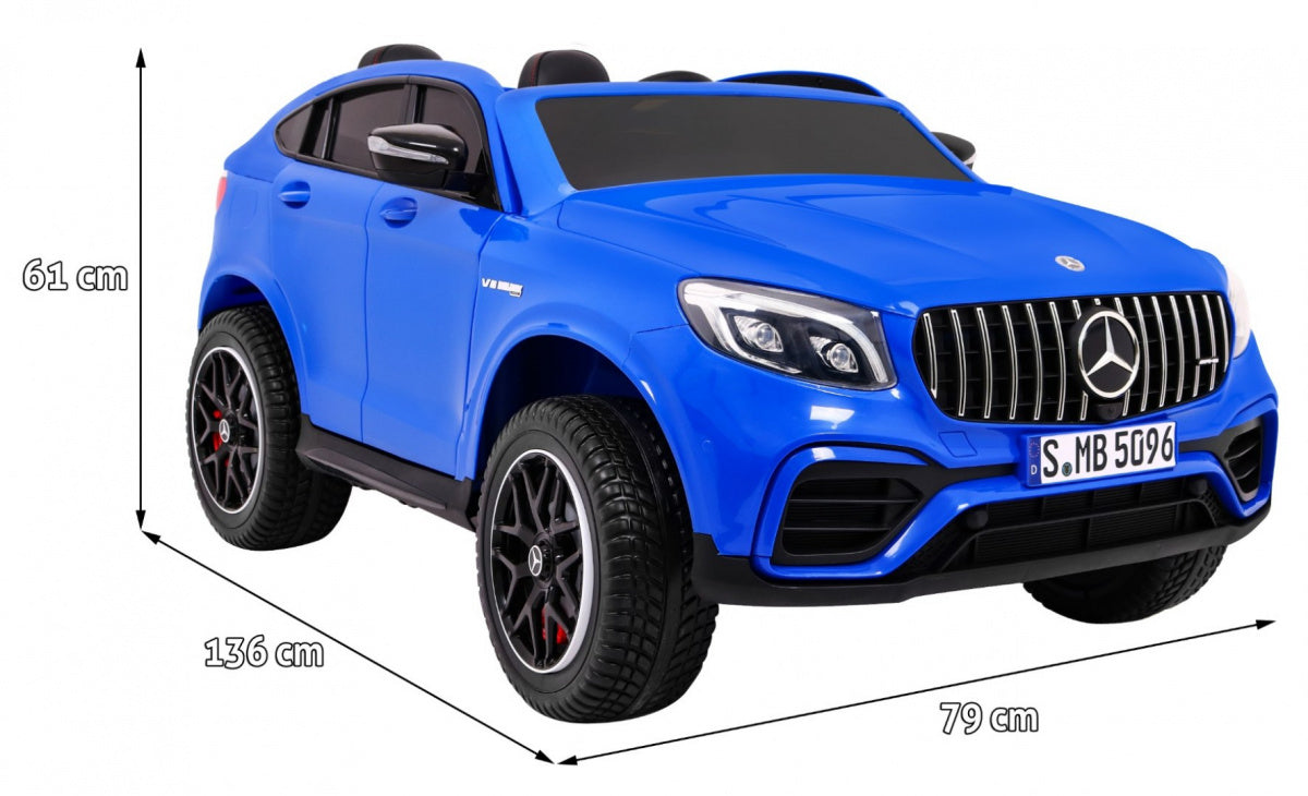 Licencirani auto na akumulator Mercedes GLC 63S - dvosjed - plavi