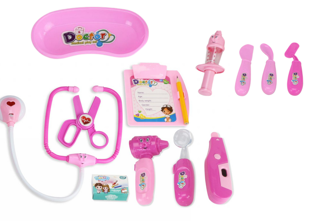 Medicinski set Little Doctor sa zvučnim i svijetlosnim efektima - rozi