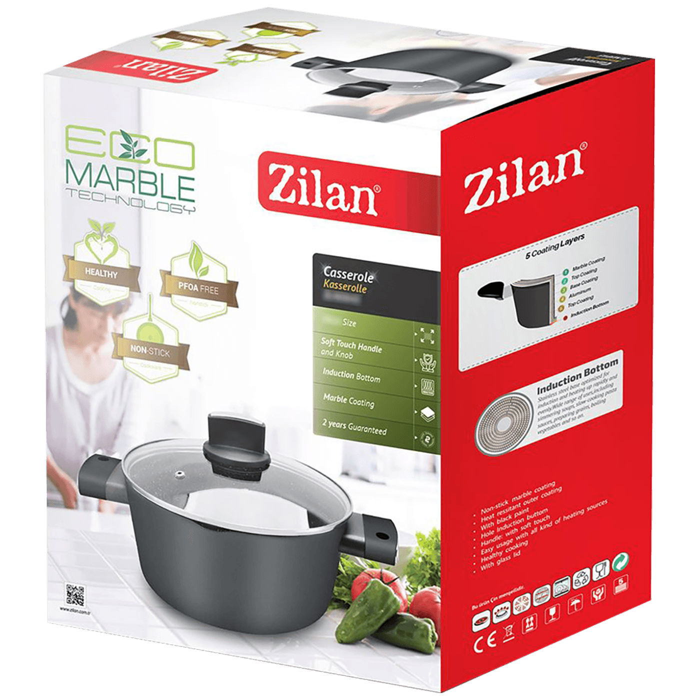 Zilan Lonac sa staklenim poklopcem, 24 cm - ZLN0843
