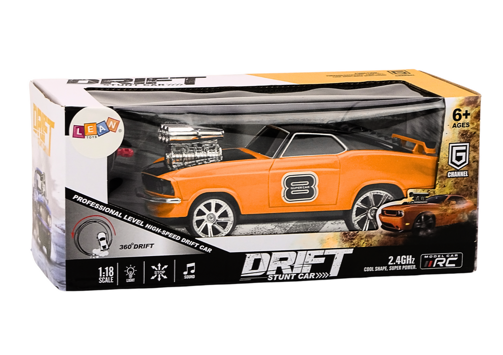 Auto na daljinsko upravljanje Drift 360 1:18 - narančasti