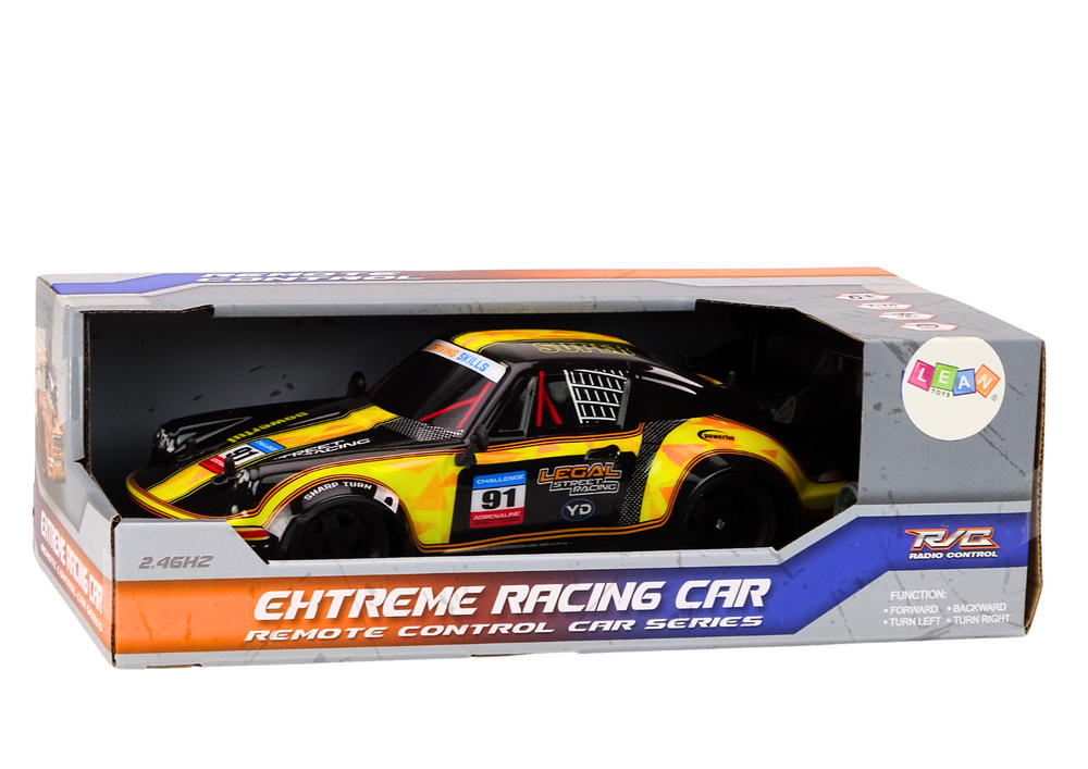 Auto na daljinsko upravljanje 1:16 Rubber Drift - žuti
