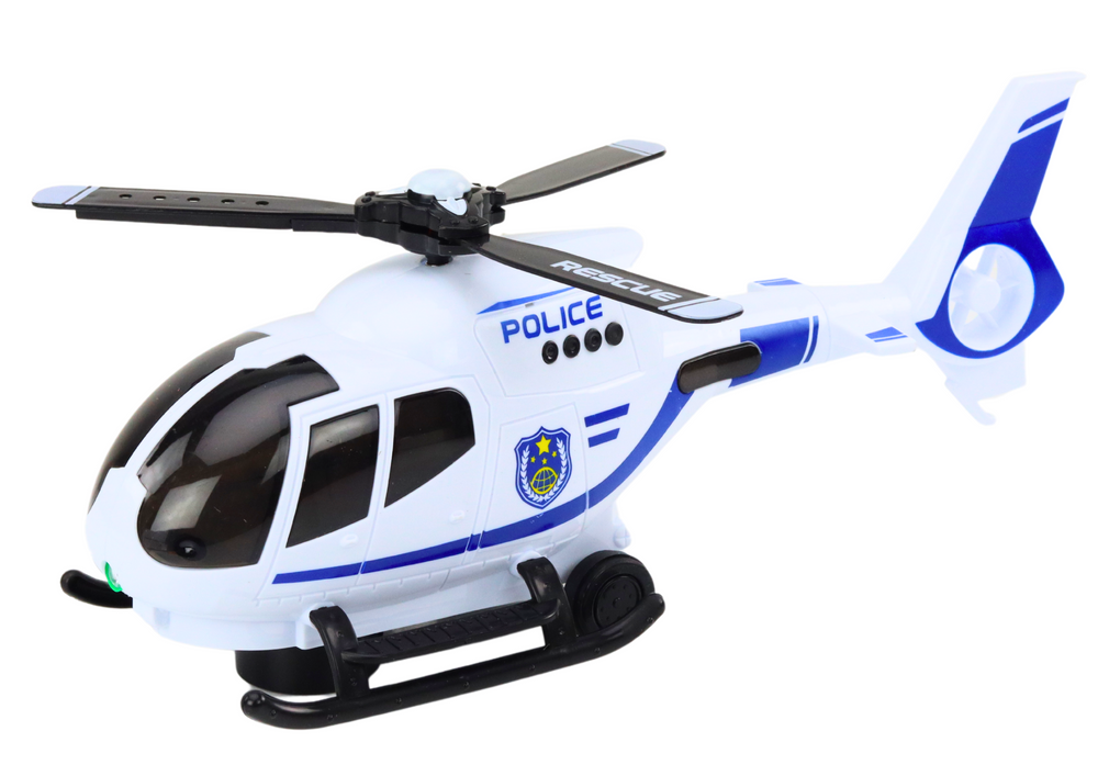 Policijski helikopter sa zvučnim efektima - bijeli