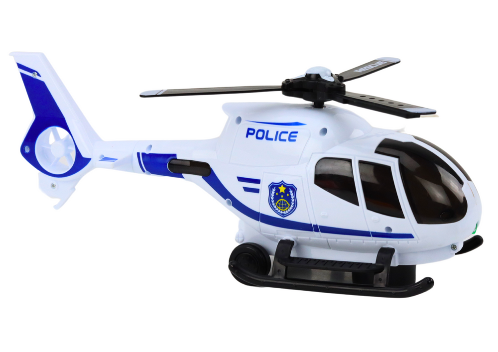 Policijski helikopter sa zvučnim efektima - bijeli