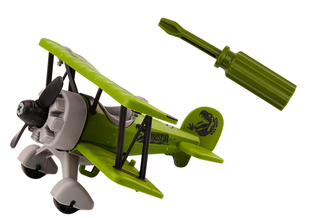 Avion za prijevoz životinja + kavez s dinosaurom - zeleni