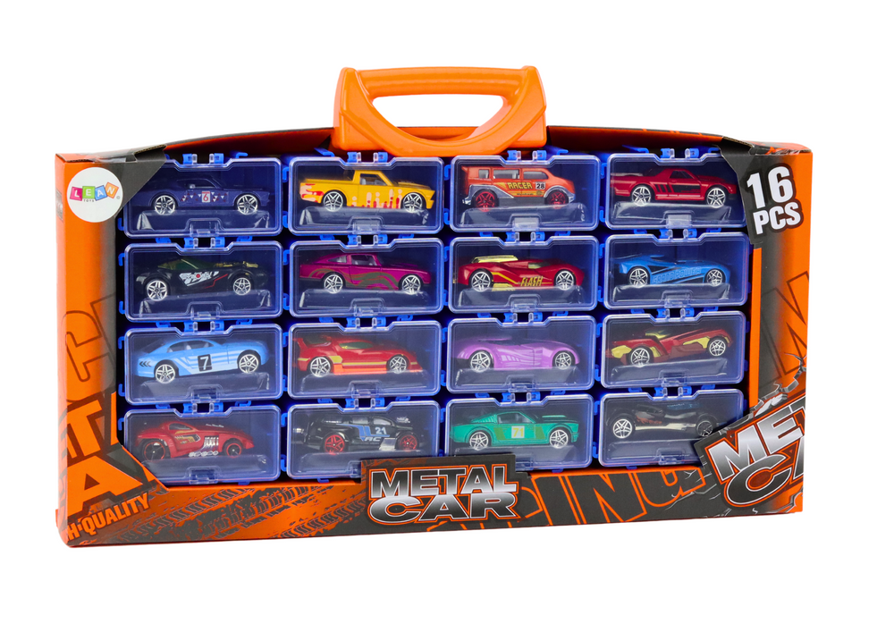 Set automobila s oprugama u koferu 16u1