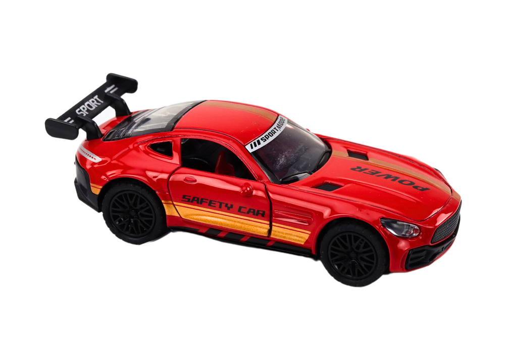 Metalni sportski autić za igru 1:32 Friction Drive – crveni